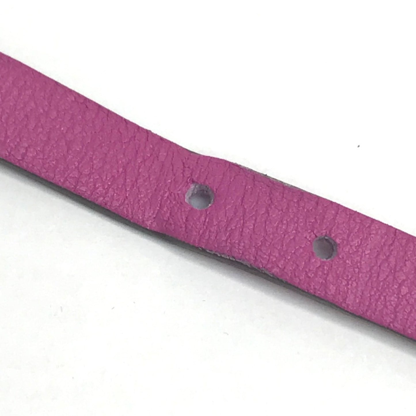 HERMES Etrier Double Tour Bracelet in Swift Leather, Purple, for Women