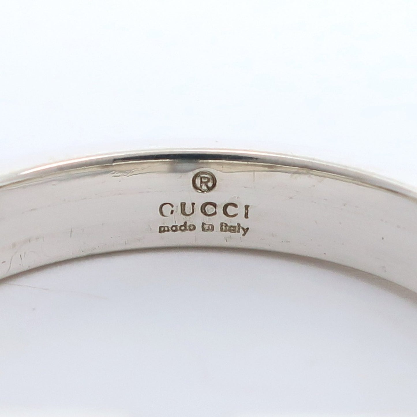 Gucci Square G Ring, Size 12, Fork Sterling Silver, Approx. 6.5g, Women's