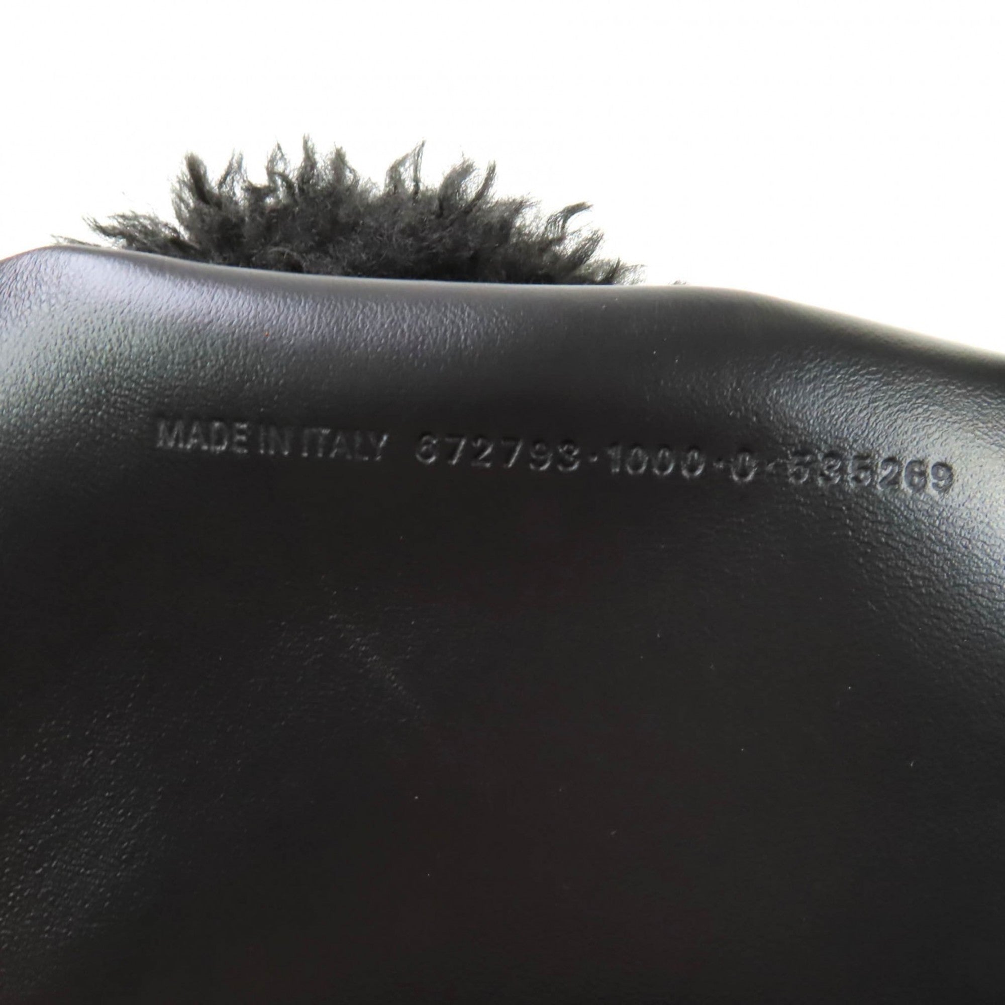 BALENCIAGA Everyday 2.0 XS (672793) Logo Embroidered F-Fur Shoulder Tote Bag, Black, Includes Dust Made in Italy — Like New
