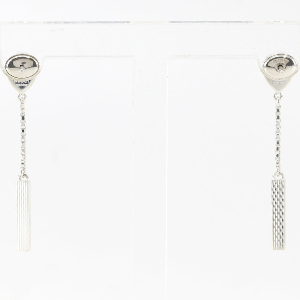 Gucci Heart/Bar Earrings, Sterling Silver 925, Approx. 4.0g, Women's — Like New