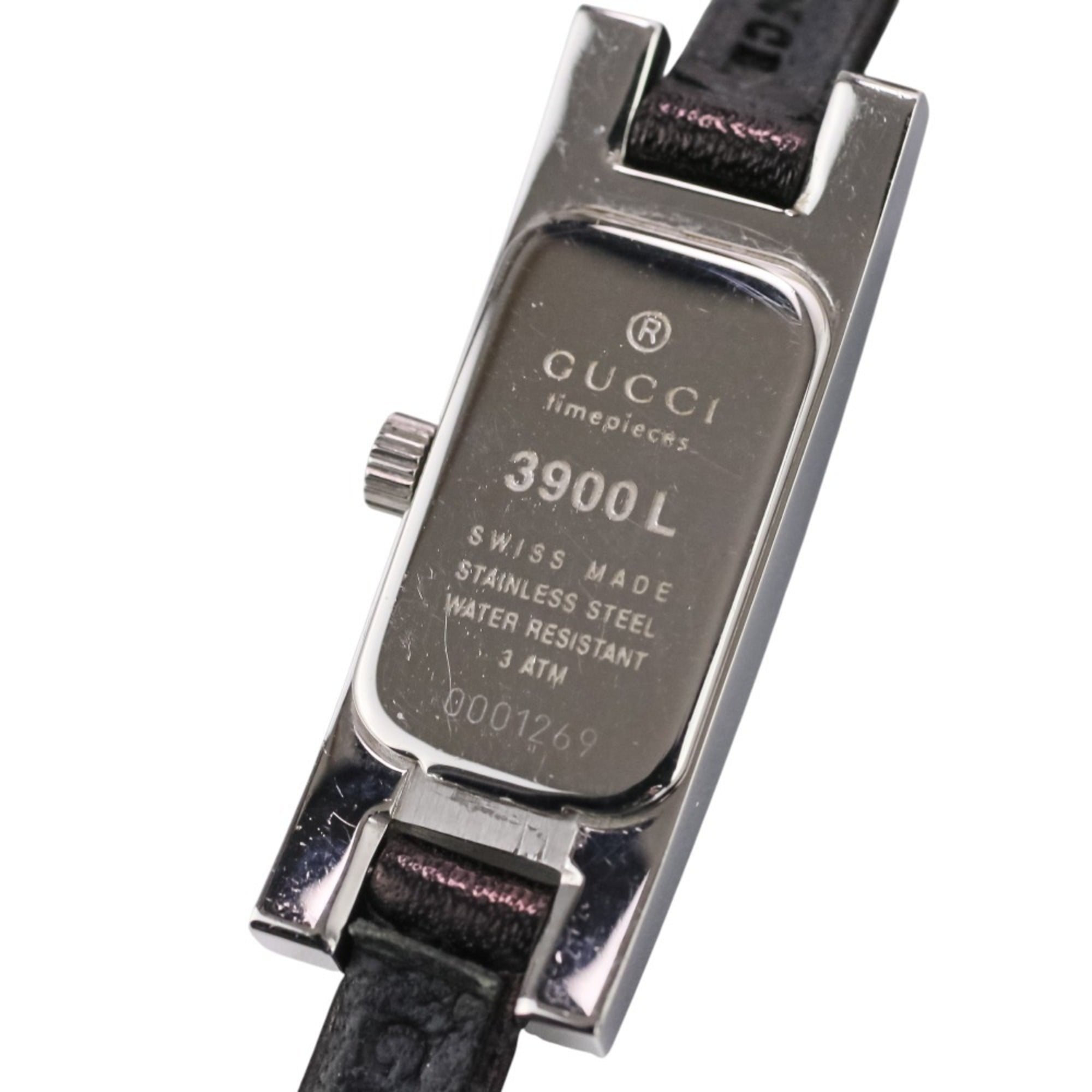 GUCCI 3900L Watch, Black Dial, Women's Watch — Very Good