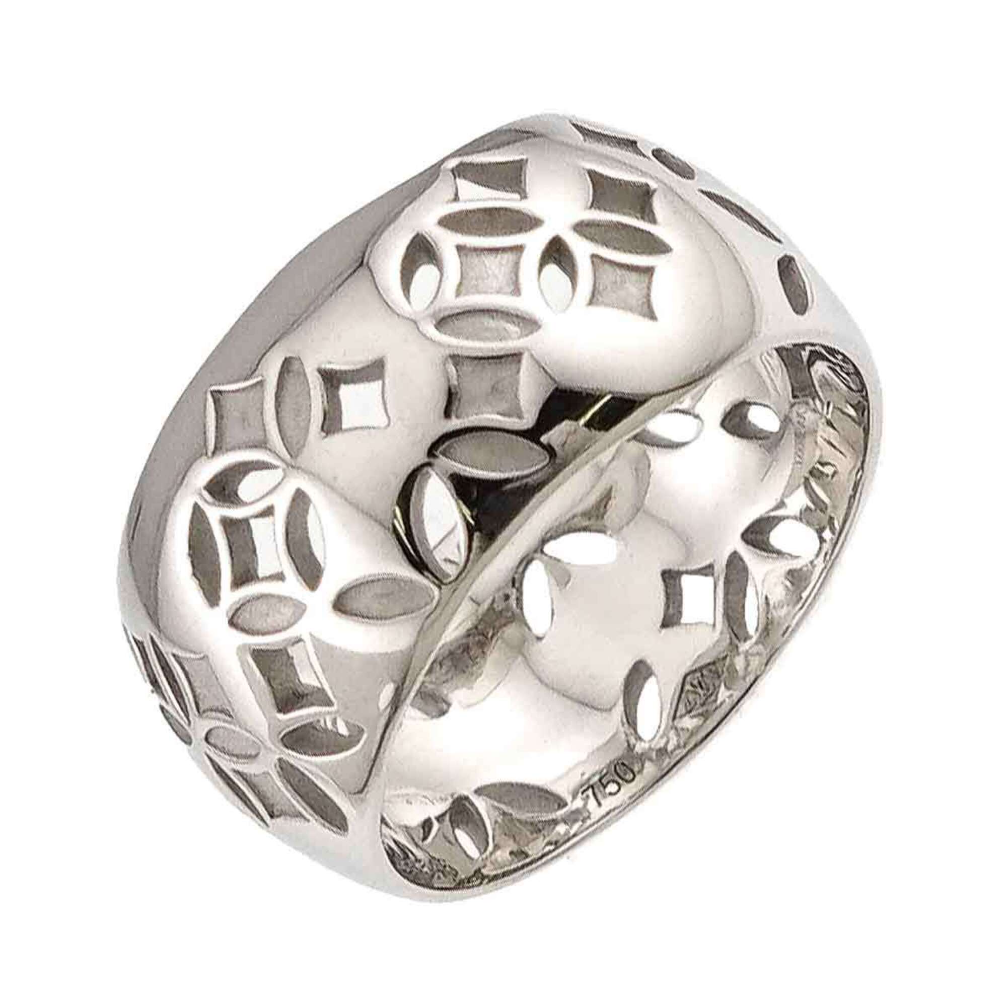 Louis Vuitton Petite Bague Galea Ring #47, 18K WG (White Gold 750) — Like New