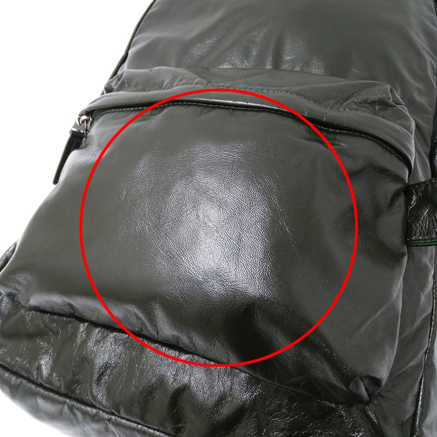 Bottega Veneta Men's Designer Backpack in Dark Green Lambskin