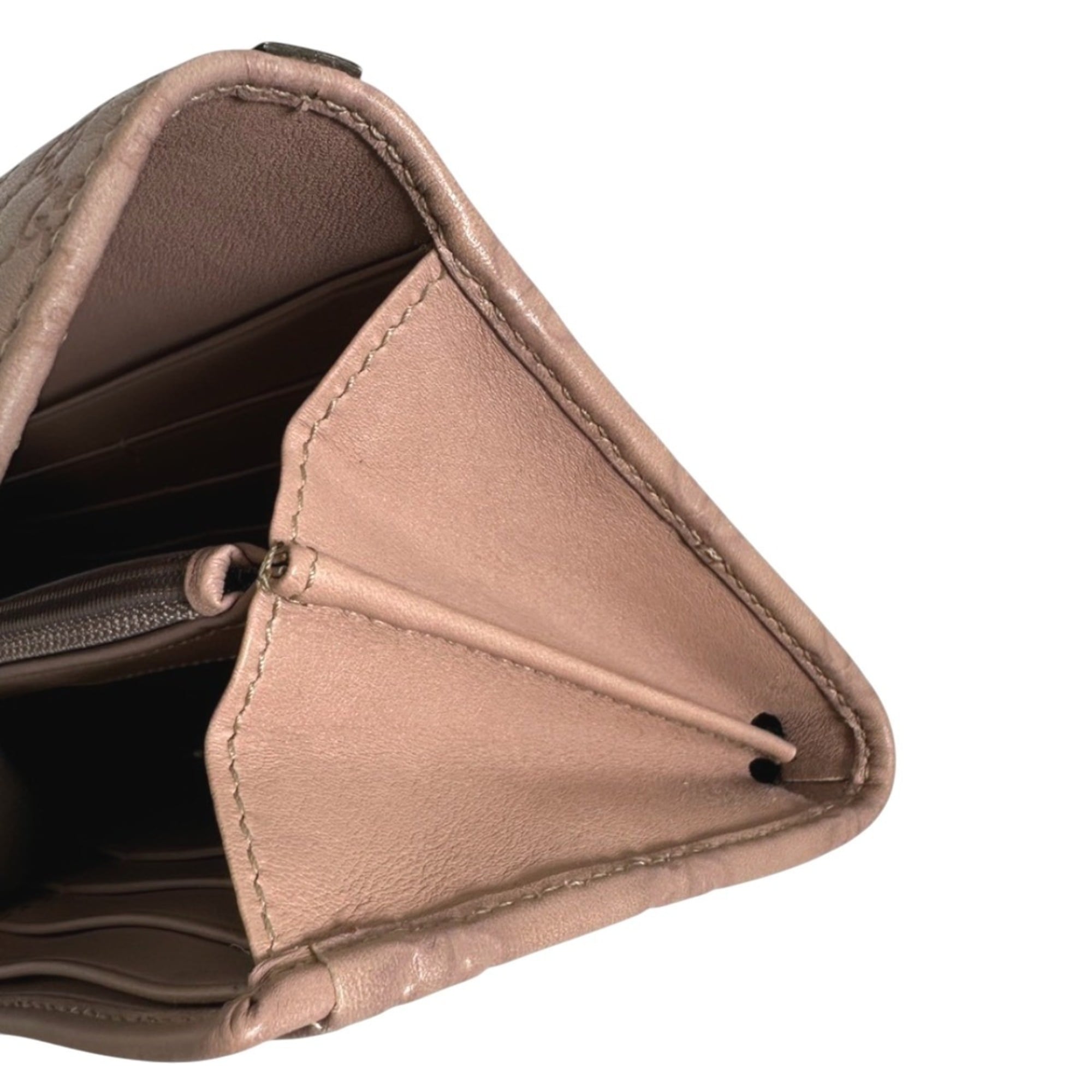 Gucci GUCCI long wallet, bifold Guccissima GG leather, 323396, pink