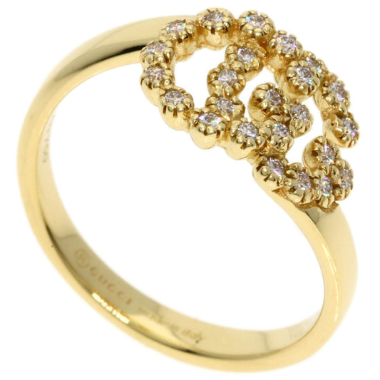 Gucci GG Running Diamond #6 Ring in 18K Yellow Gold for Women