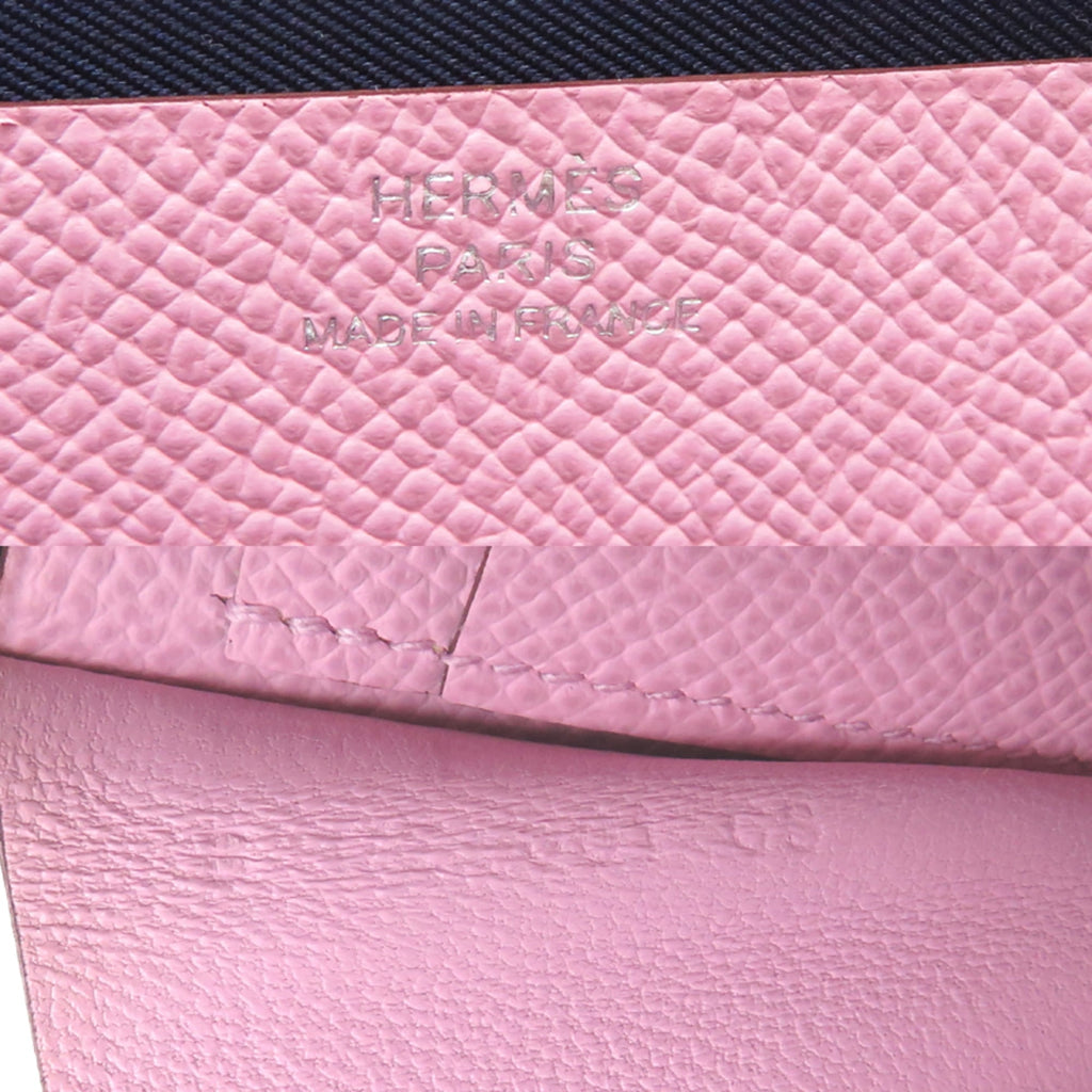 Hermes Hermès Nouveau To Go Zip B Stamp Women's Shoulder Bag Swift Mauve Sylvestre x Lime Cuivre