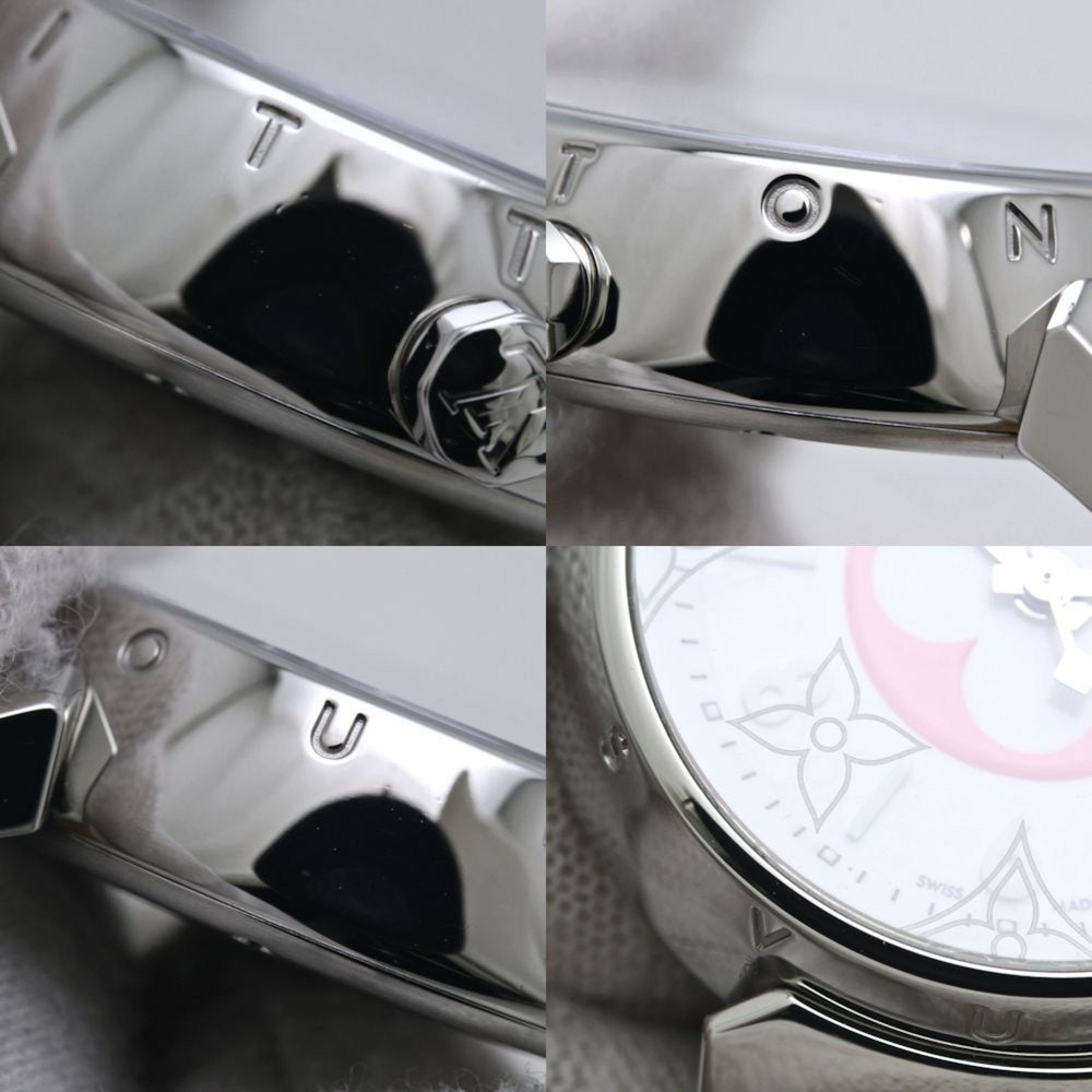 LOUIS VUITTON Tambour PM Azur 28mm QA007Z Japan Exclusive Women's Watch 40162 — Very Good