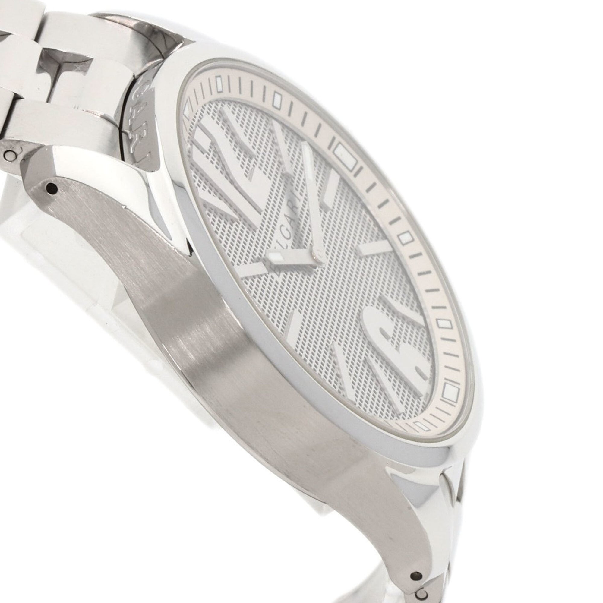 BVLGARI ST42SS Solotempo Watch Stainless Steel SS Men's — Very Good