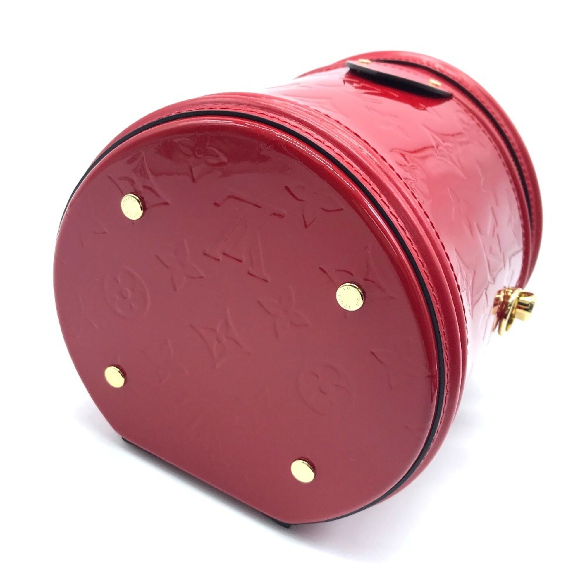 LOUIS VUITTON M53998 Monogram Vernis Cannes PM Handbag Patent Leather Women's Rouge Red — New - Store Return