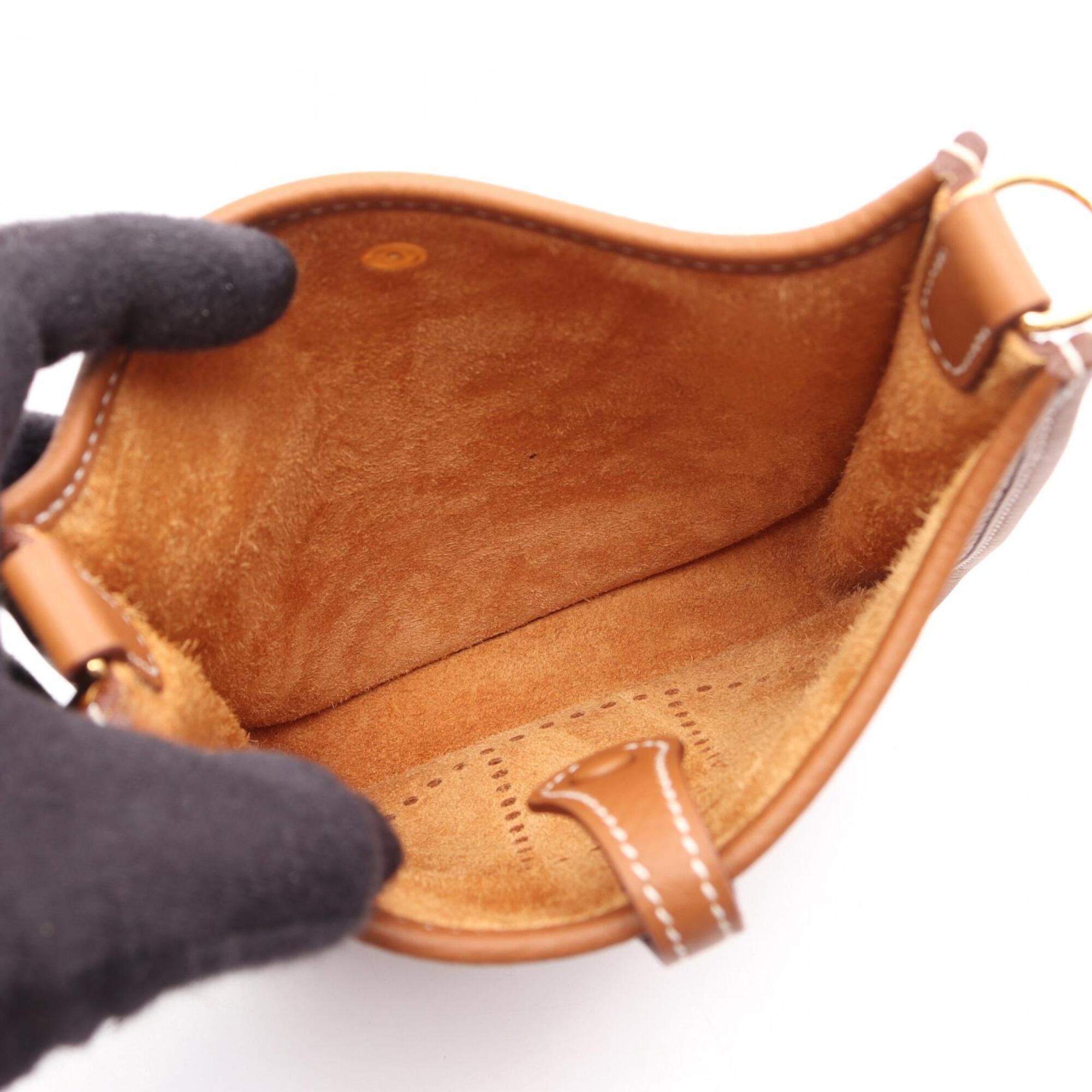Hermes Evelyne Amazon TPM Shoulder Bag/Handbag, Leather, Taurillon Clemence, Brown Tone — New - Store Return