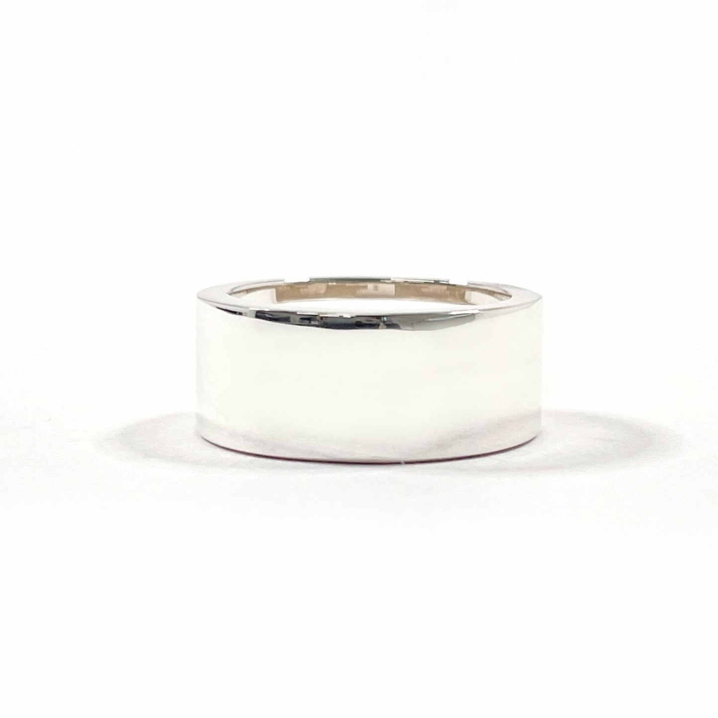 GUCCI Branded Cutout G Ring, 925 Sterling Silver, Size 8.5, Women's