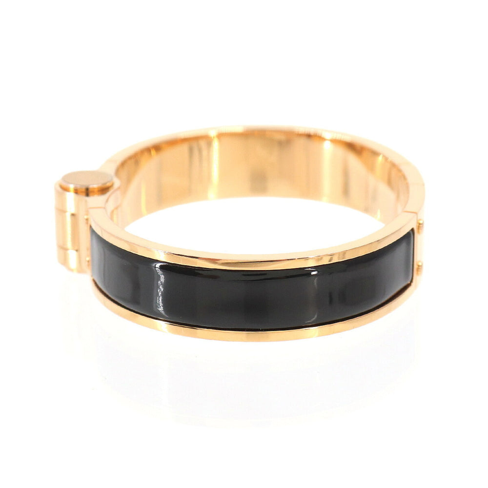 Hermes Charniere PM Bracelet Bangle Black Gold — New - Store Return