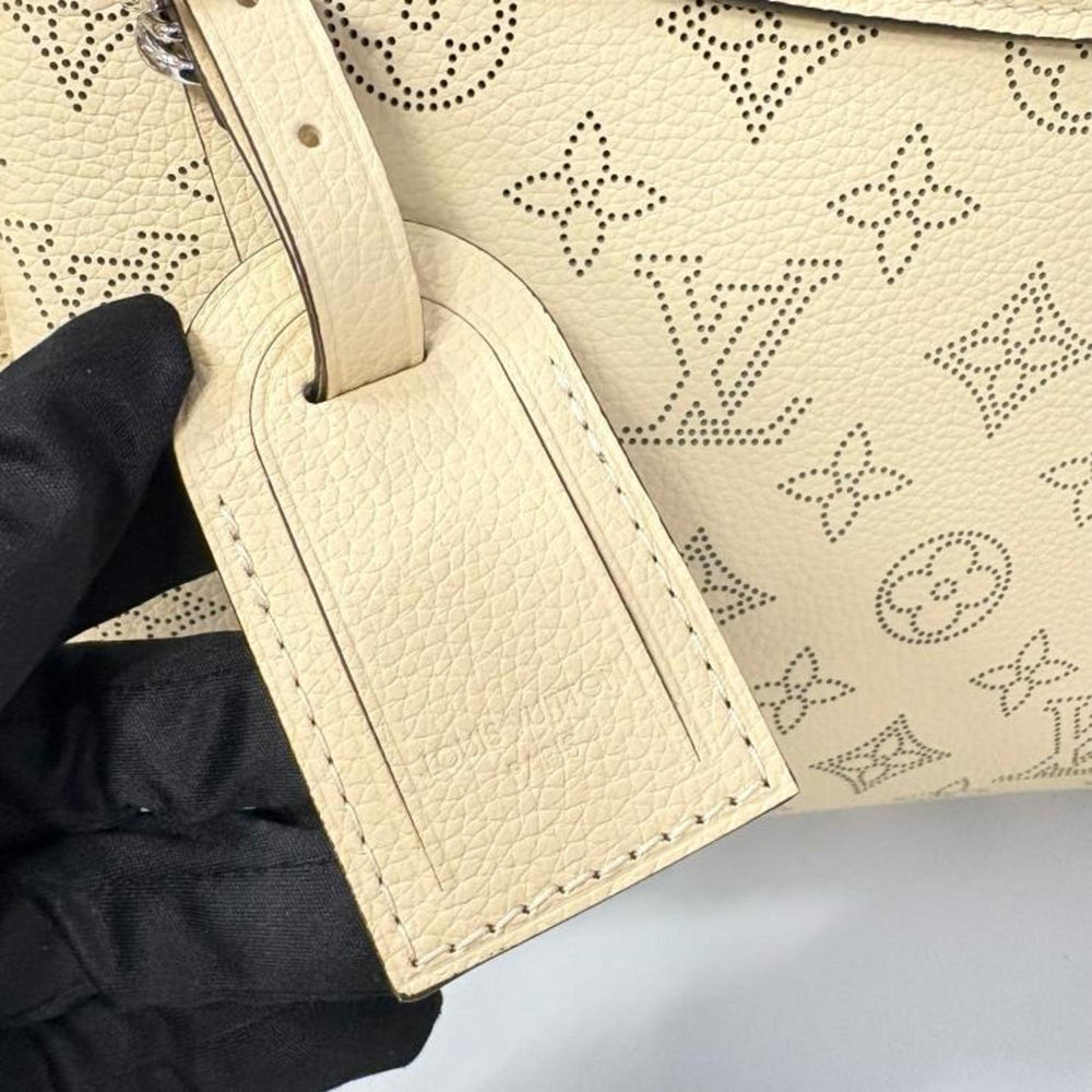 Louis Vuitton Mahina M24255 Hand It All PM Galle 2-way Shoulder Bag, Beige — Like New