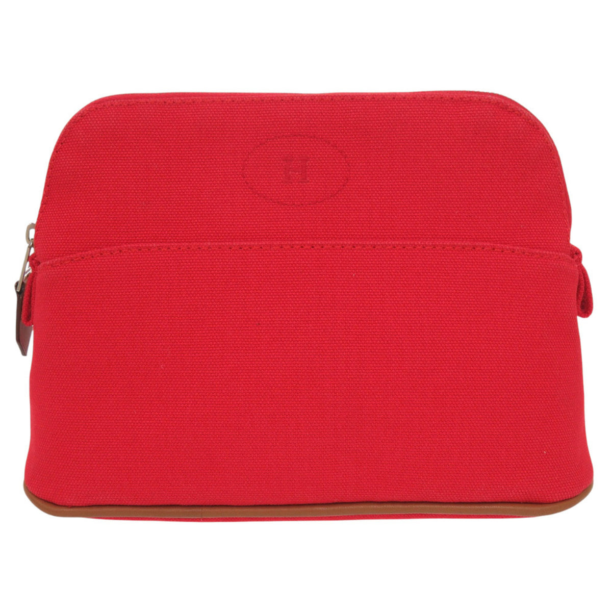 Hermes Bolide Pouch Mini Handbag Cotton Red 0027 HERMES — Like New