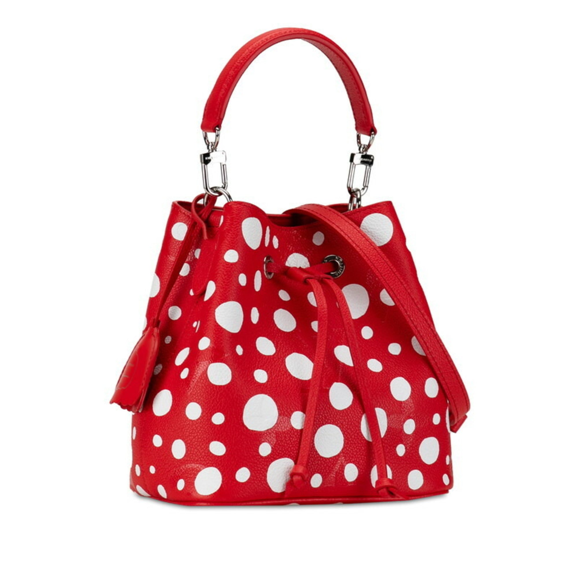 Louis Vuitton LV x YK Yayoi Kusama Monogram Empreinte NeoNoe BB Limited Edition Handbag Shoulder Bag M46413 Red White Leather Women's LOUIS VUITTON — Like New