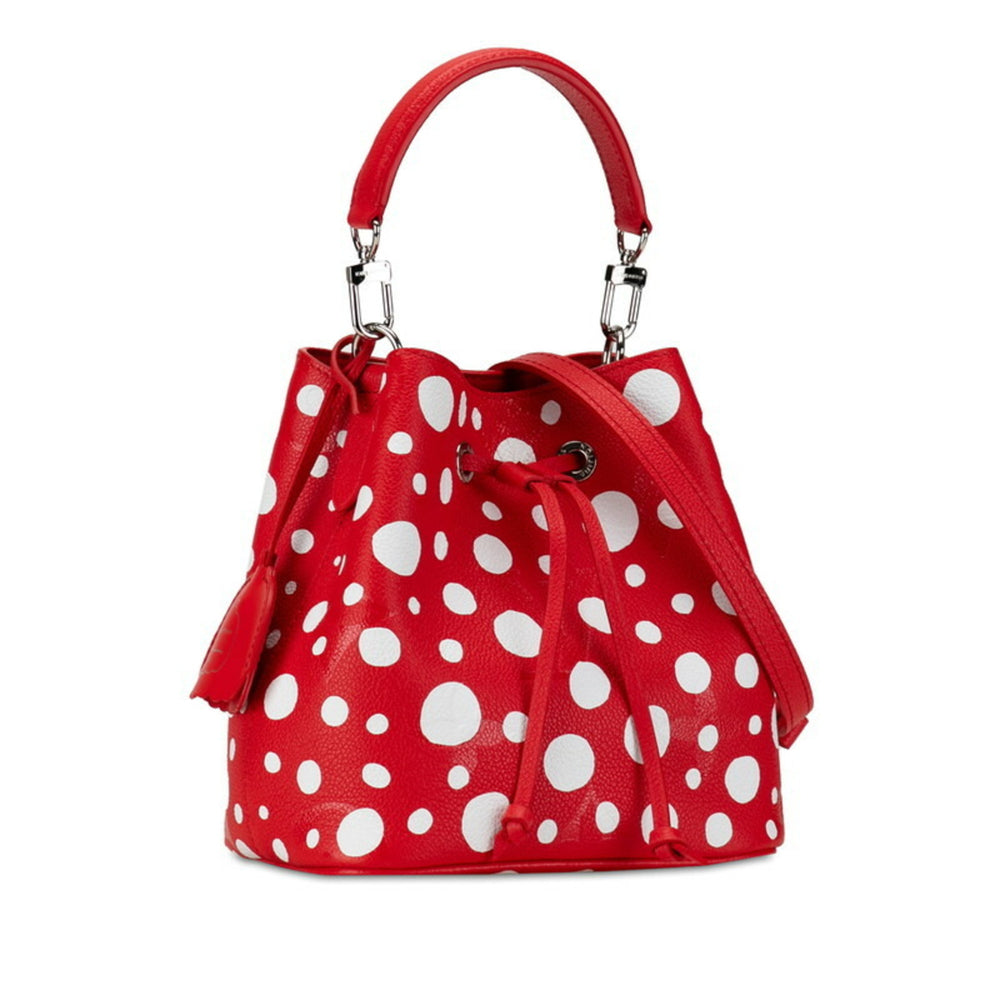 Louis Vuitton LV x YK Yayoi Kusama Monogram Empreinte NeoNoe BB Limited Edition Handbag Shoulder Bag M46413 Red White Leather Women's LOUIS VUITTON — Like New