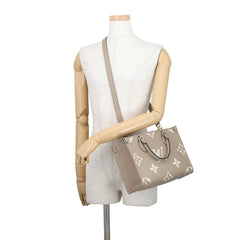 Louis Vuitton Monogram Empreinte OnTheGo PM Handbag M45779 Bicolor Tote Bag 2-way Shoulder LOUIS VUITTON — Like New