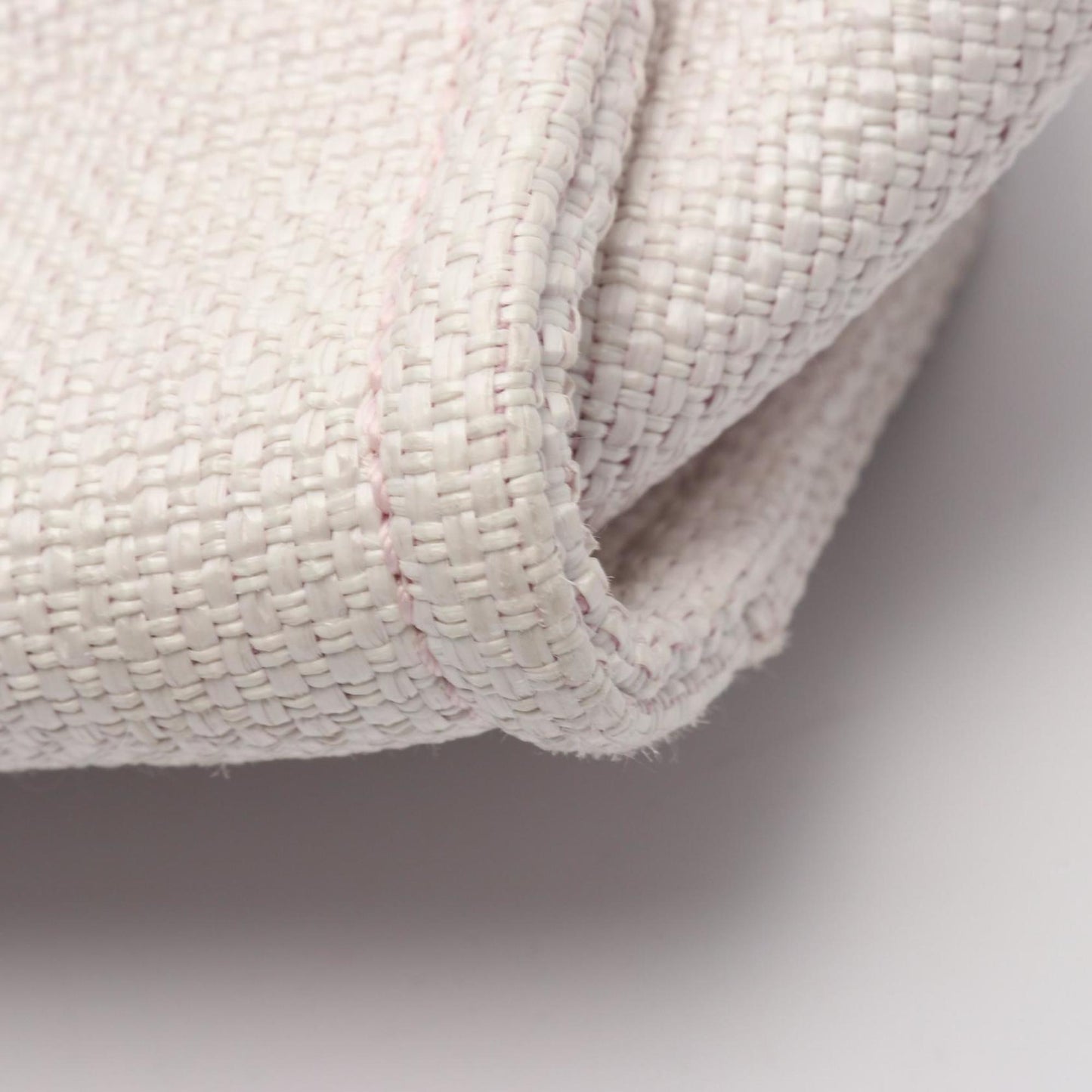 CHANEL Deauville Tote Bag, Canvas and Leather, Women's, White Pink, A67001