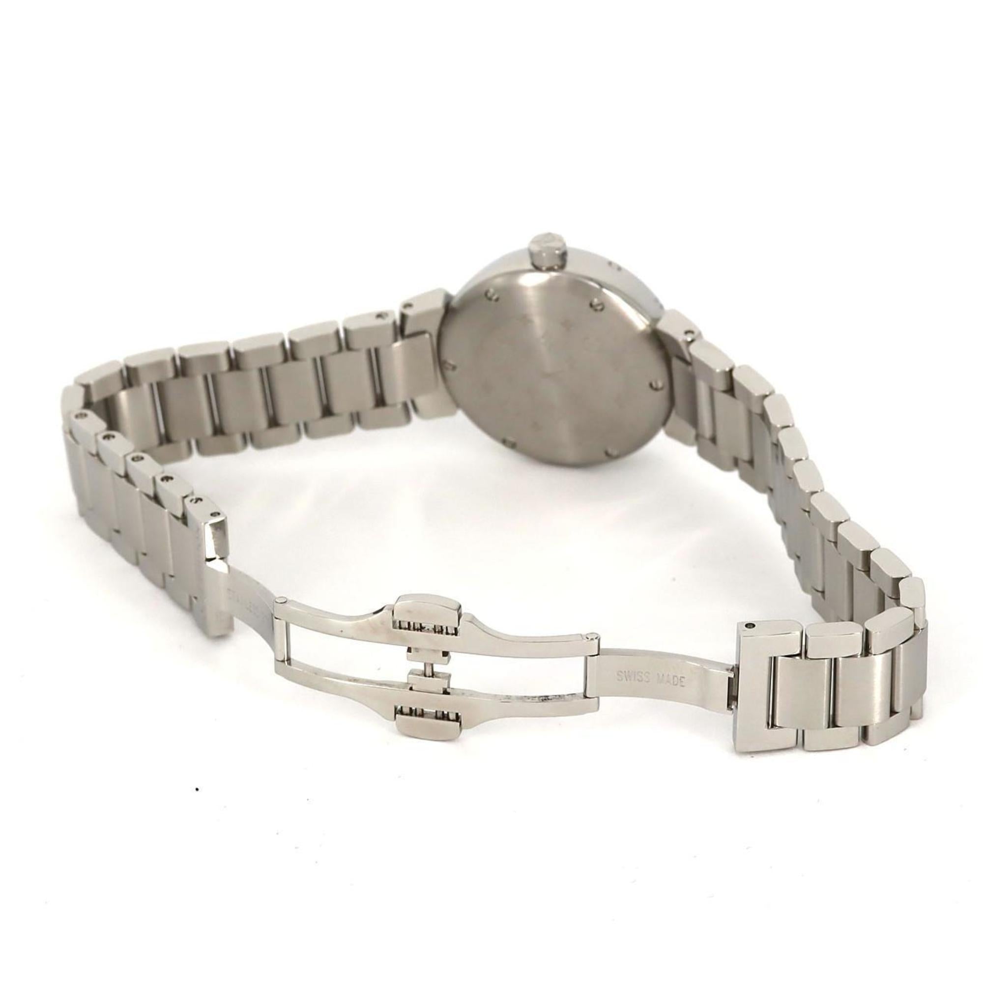 Louis Vuitton Tambour Q121K SS Wristwatch Quartz — Very Good