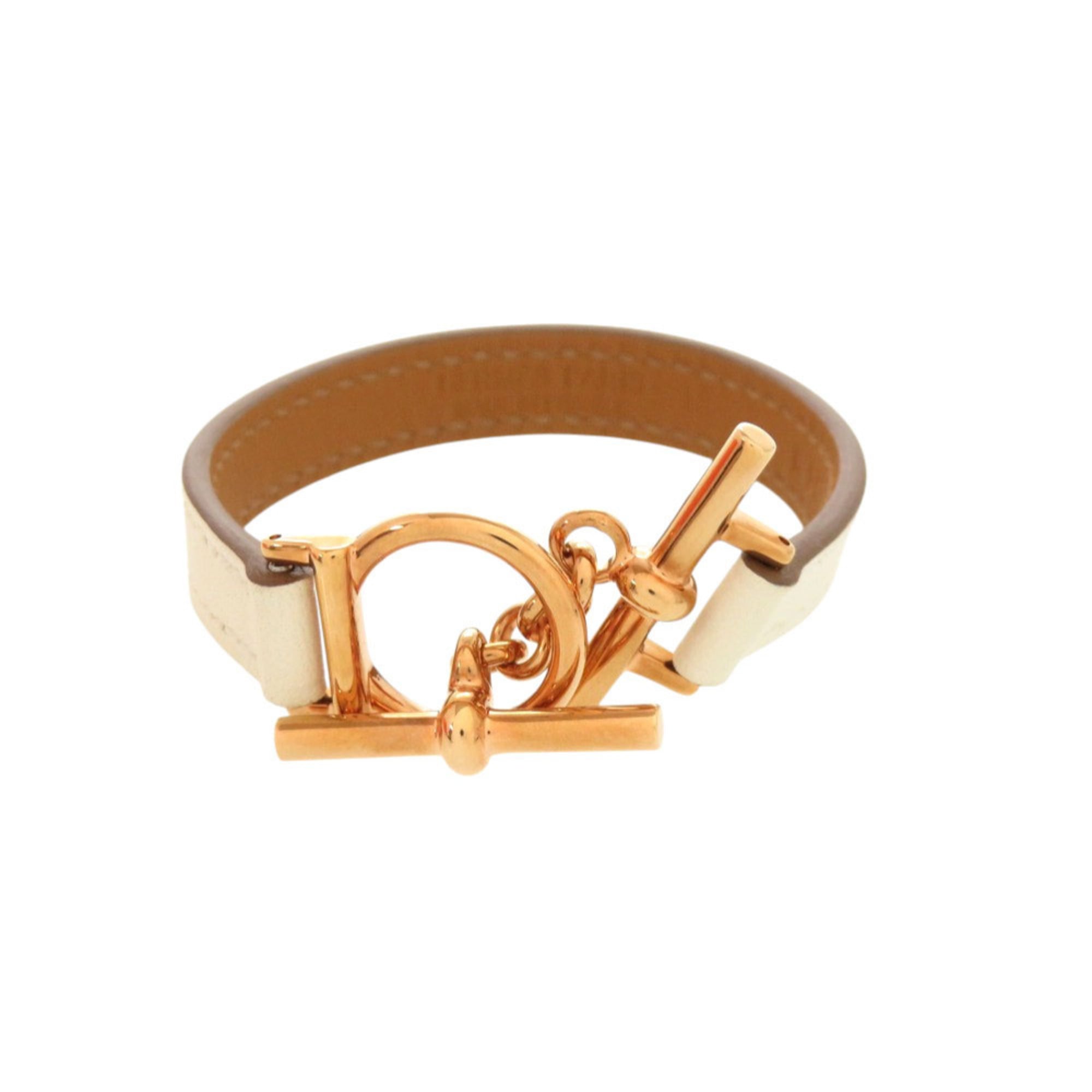 Hermes Croisière Veau Swift Nata Rose Gold Hardware K Stamp (Made in 2025) Bracelet Accessory 0331 HERMES — Like New