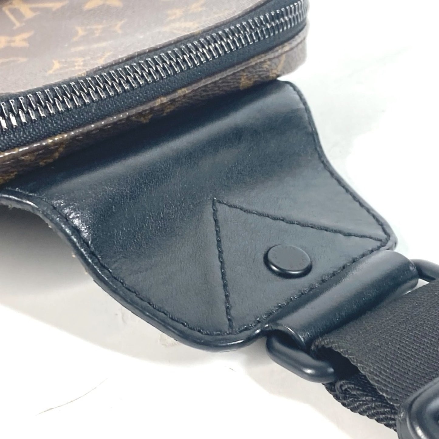 LOUIS VUITTON M45897 Monogram Macassar Avenue Sling Bag Crossbody Body Canvas Men's Women's Brown