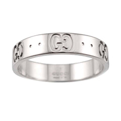 Gucci Icon #11 Ring, 18K WG (White Gold 750) — Like New