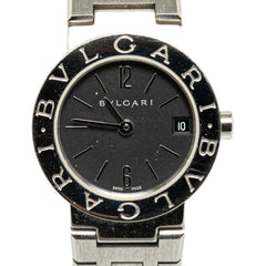 BVLGARI Watch BB23SS Quartz Black Dial Stainless Steel Women's — Good