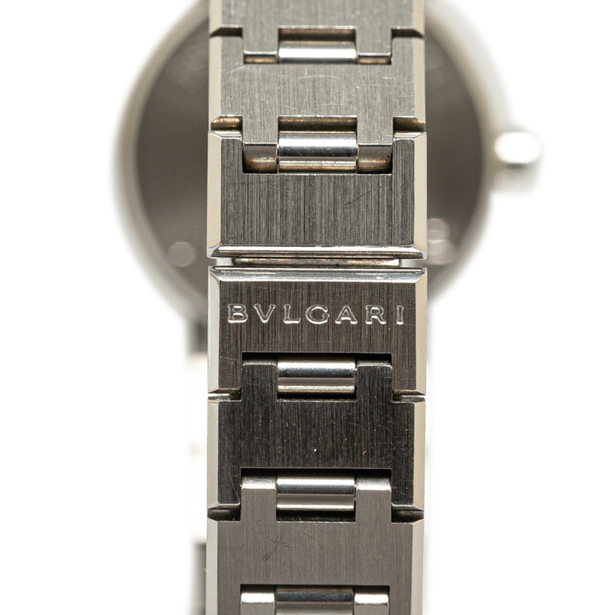 BVLGARI Watch BB23SS Quartz Black Dial Stainless Steel Women's — Good