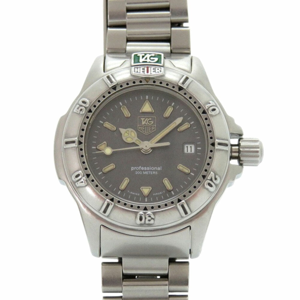 TAG Heuer Professional 200m WF1411-0 Stainless Steel Grey Quartz Watch 0555TAG HEUER — Good