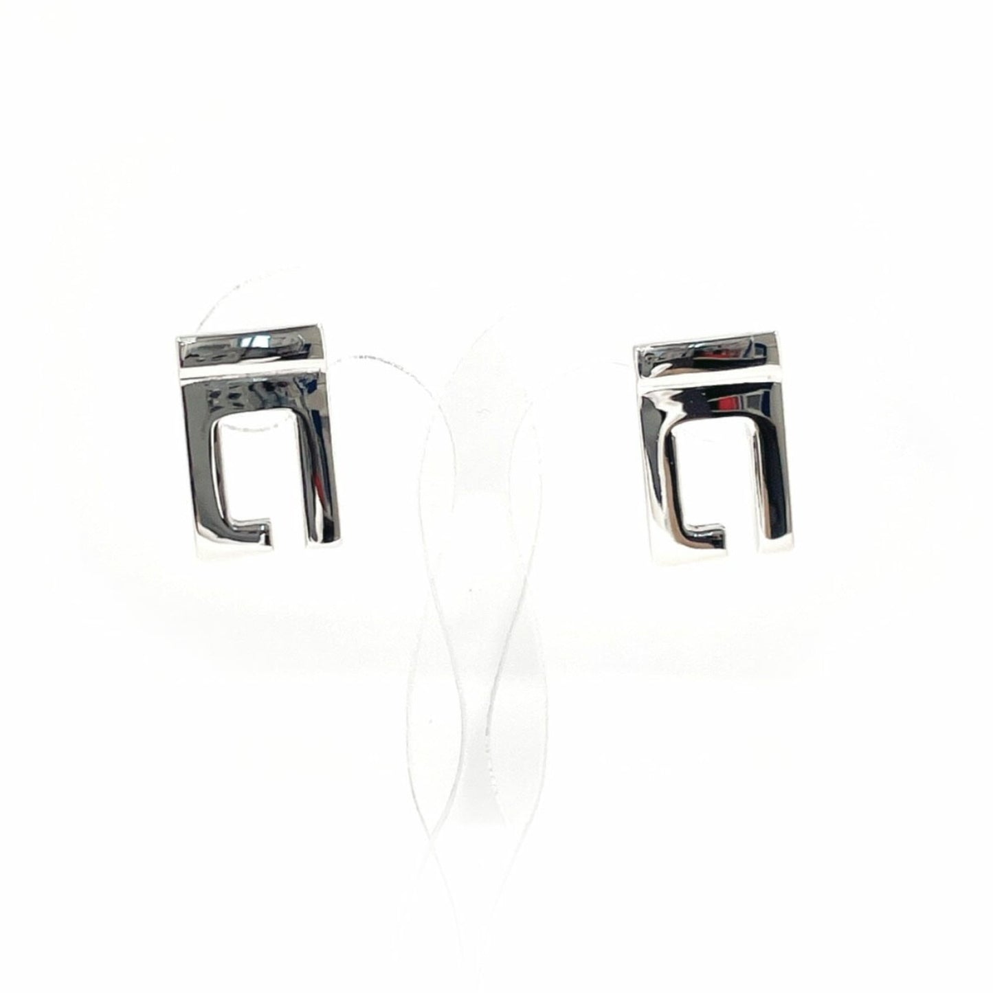 GUCCI G earrings in 925 silver, unisex