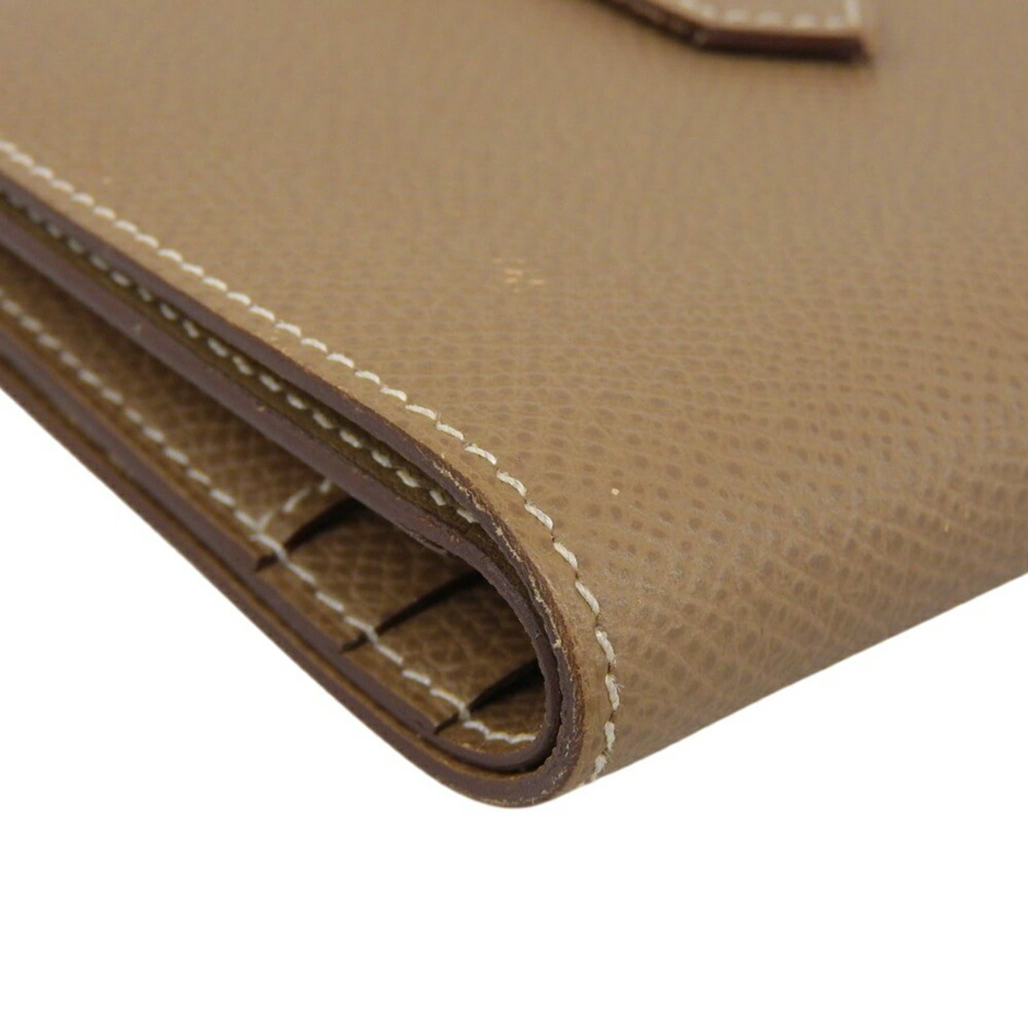 Hermes Hermès Bearn Compact Y Stamp Bifold Wallet in Epson Etoupe