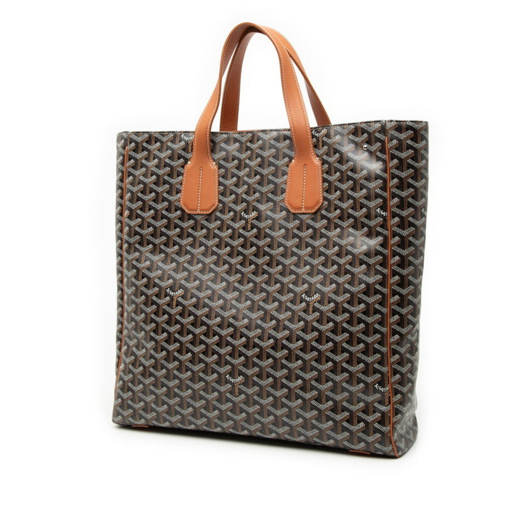 Goyard Sac Voltaire Tote Bag in Brown and Black Leather for Women