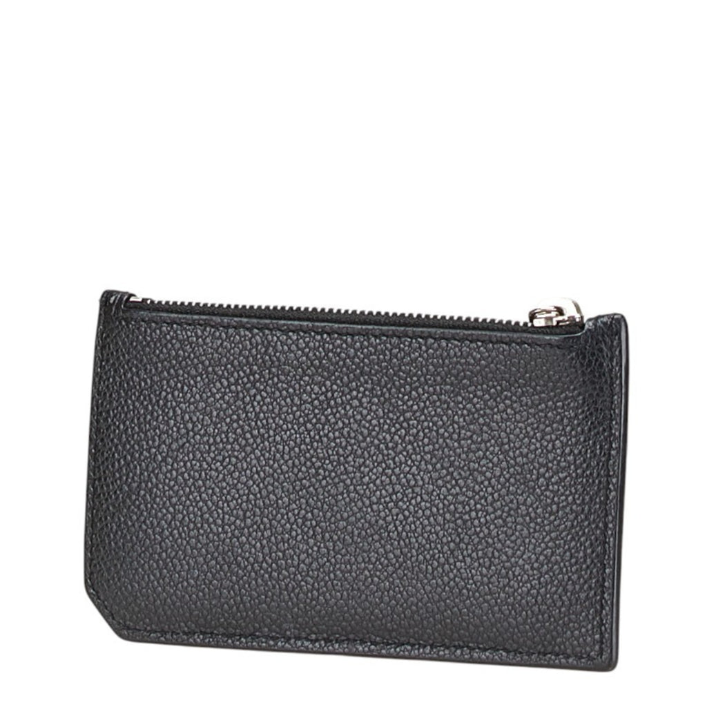 Saint Laurent coin case, pass fragment case 458583, black leather, men's, SAINT LAURENT