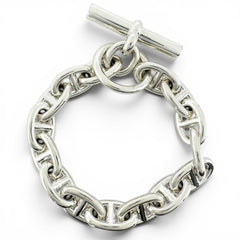 HERMES Chaine d'Ancre PM bracelet, AG925 15 links, silver, made in France, 2021 model, weight 34.15g, women's — Like New