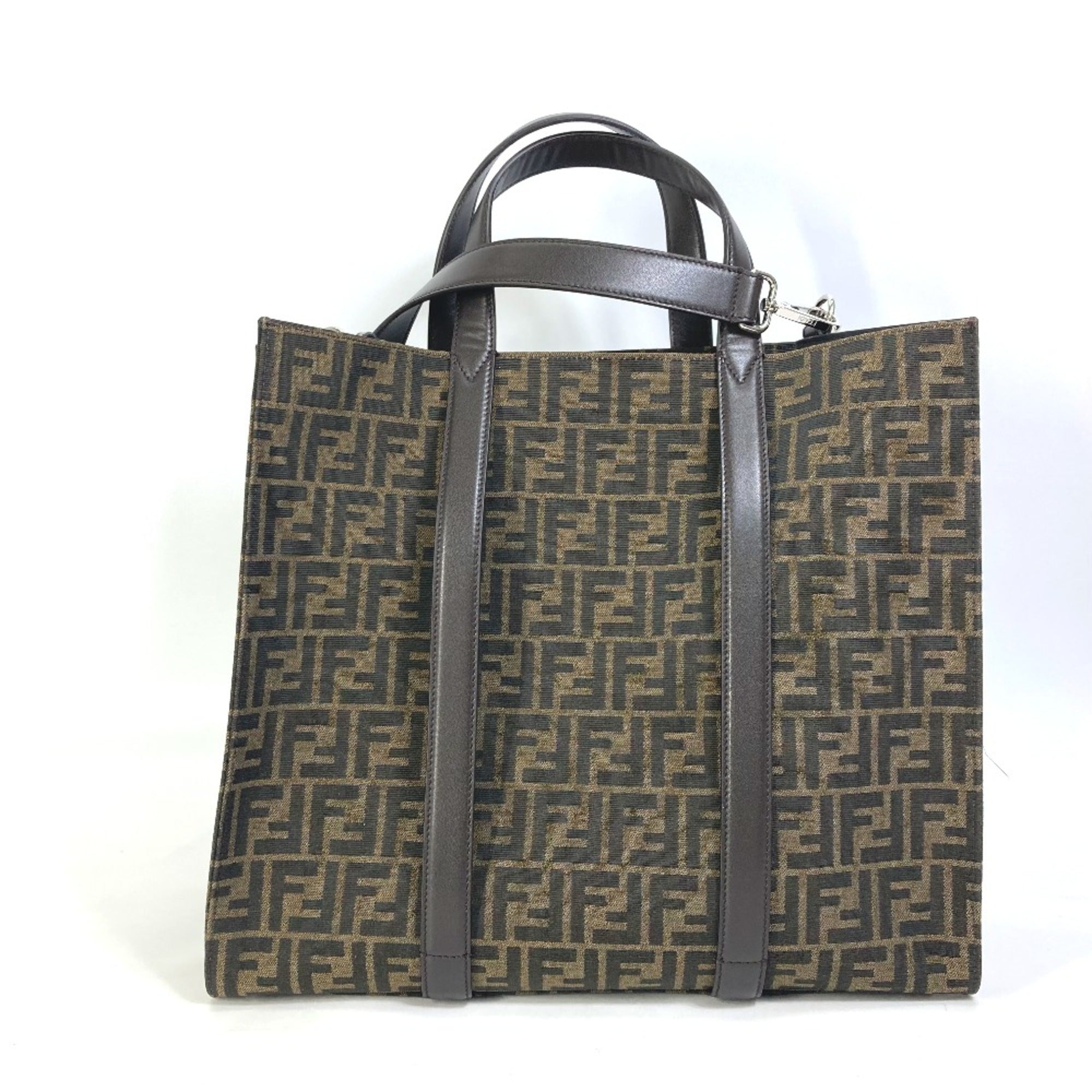 Fendi 7VA390 Crossbody 2WAY Shoulder Bag Hand Bag Tote Bag Brown Black — Like New