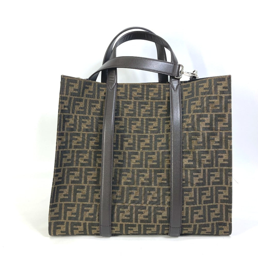 Fendi 7VA390 Crossbody 2WAY Shoulder Bag Hand Bag Tote Bag Brown Black — Like New