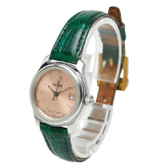Fendi Orologi 3-Hand Watch 210L Quartz Pink Dial Stainless Steel Leather Women's FENDI — Good