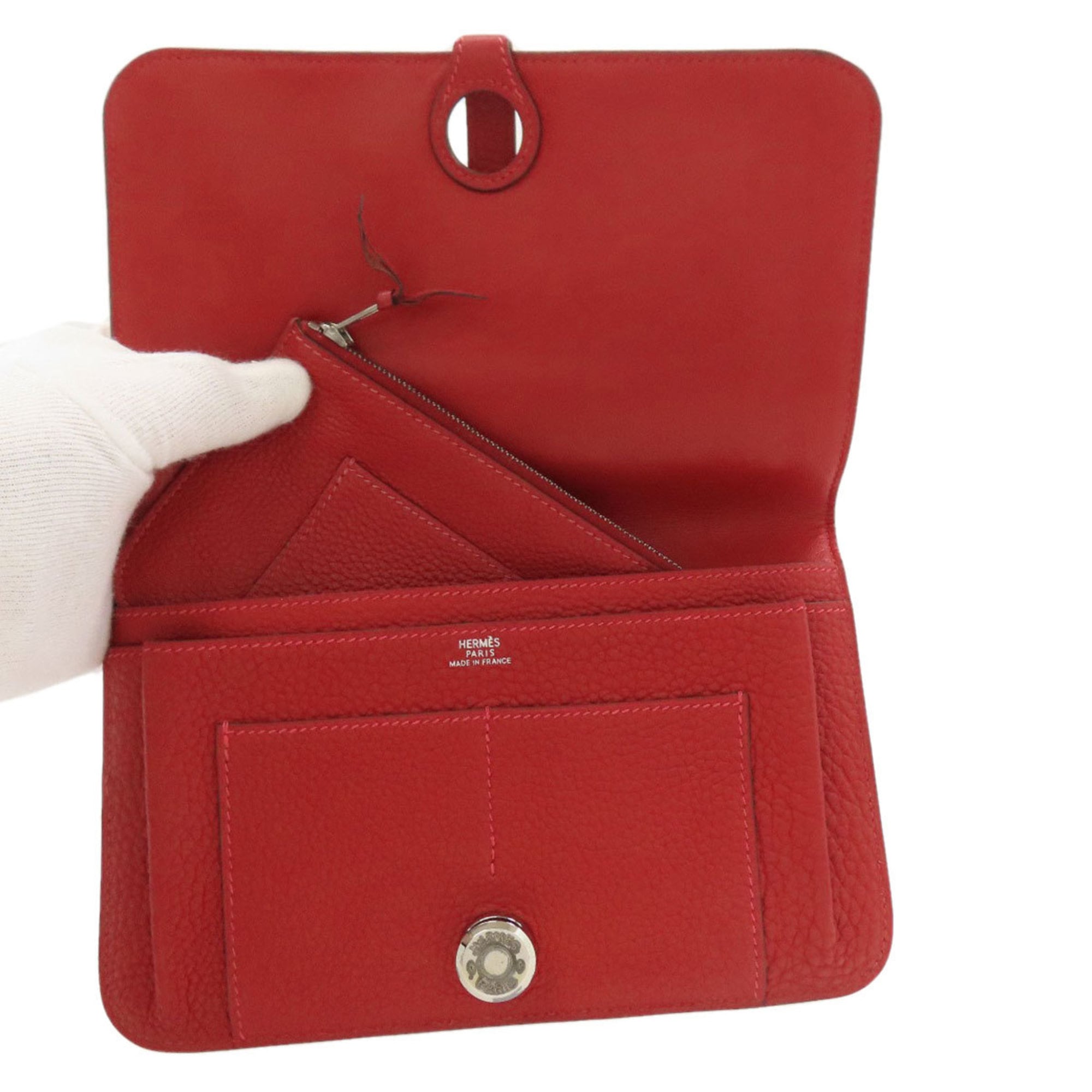 Hermès Dogon GM Silver Hardware Long Wallet Taurillon Women's HERMES