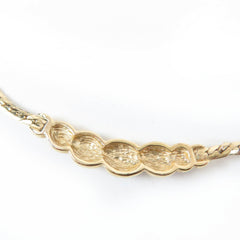 Christian Dior Vintage Rhinestone Necklace, Gold & Black, Women's Accessory — Like New