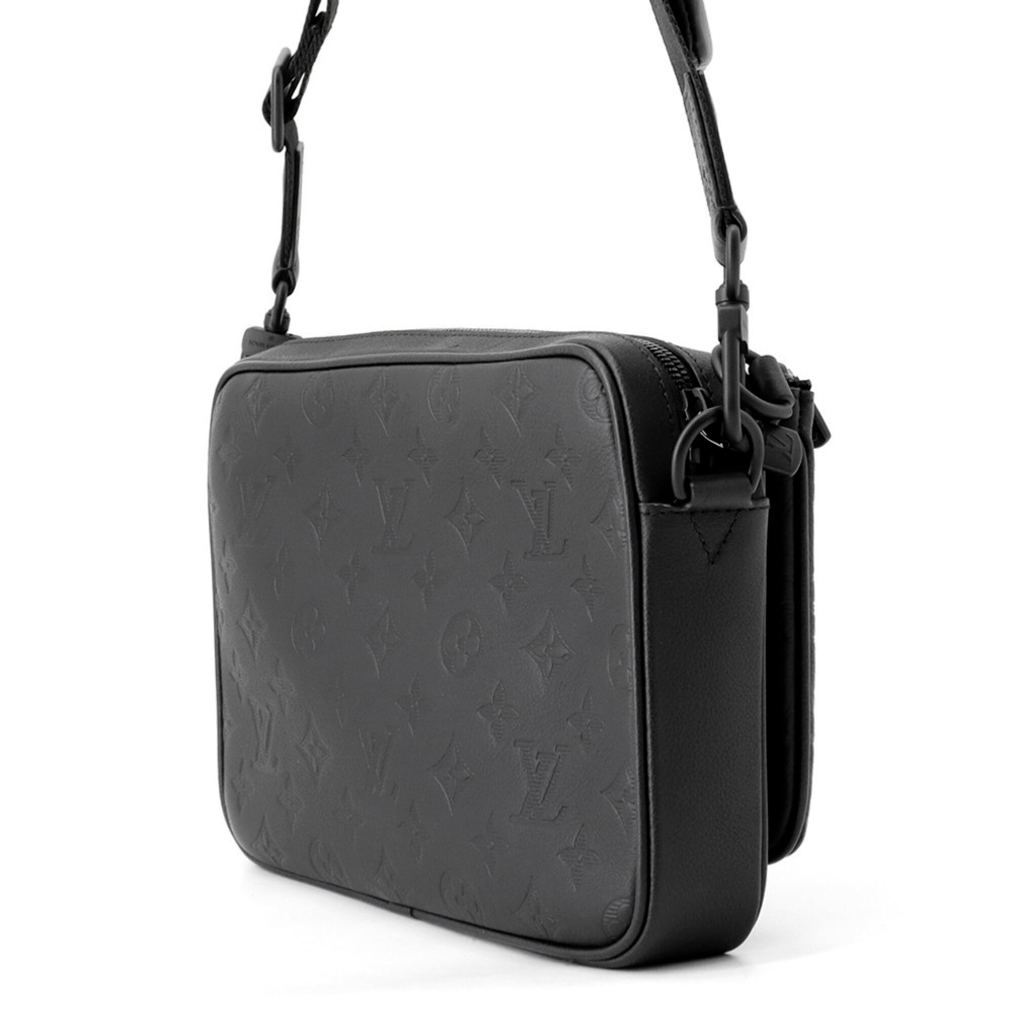 Louis Vuitton Monogram Shadow Trio Shoulder Bag M26713 LOUIS VUITTON Black Handbag for Men — Like New
