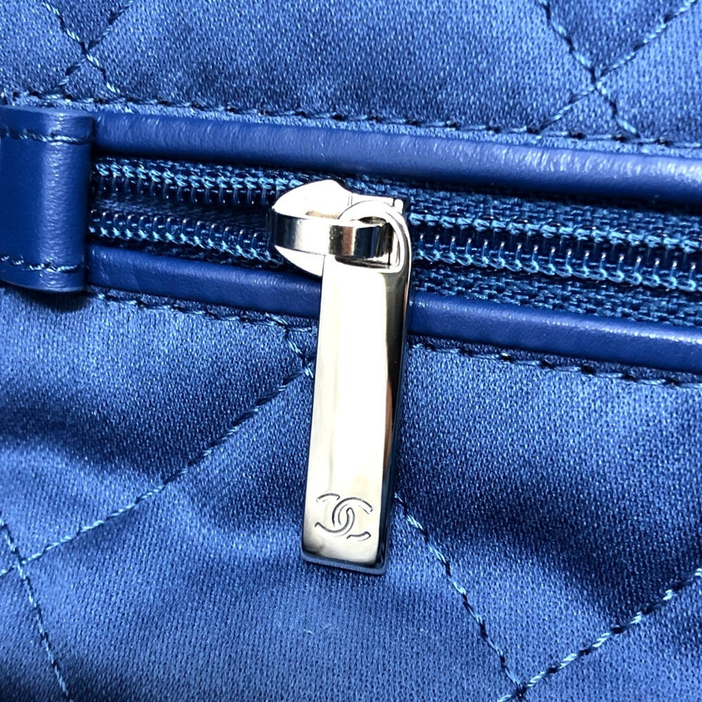 CHANEL AS3260 24A CHANEL22 Patchwork Shoulder Bag Denim Women's Blue — New - Store Return