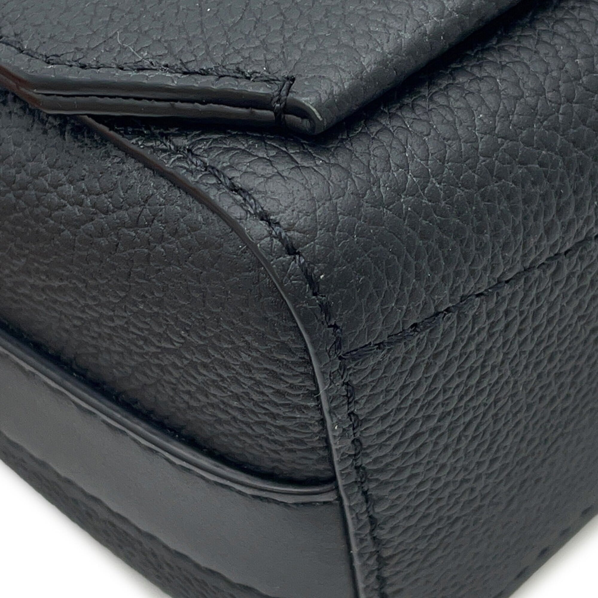 Louis Vuitton shoulder bag, grain leather, Takeoff, M57080, LOUIS VUITTON, black, handbag, men's, VUITTON — Like New