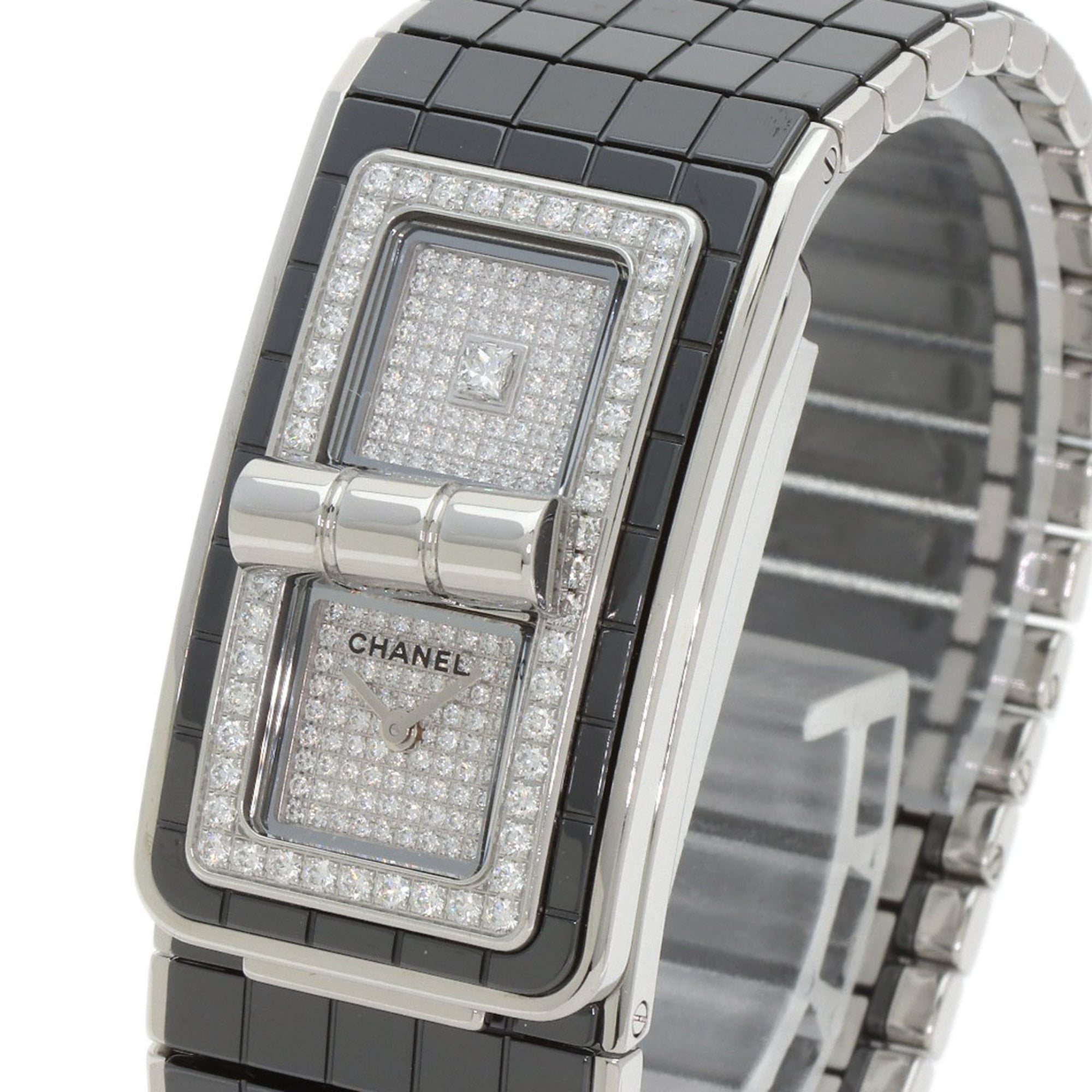 Chanel H6027 Code Coco Diamond Watch in Stainless Steel and SSx Ceramic for Women