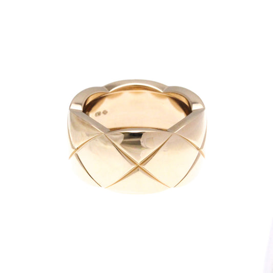 Chanel Coco Crush Ring Large Size Pink Gold (18K) Fashion No Stone Band Ring Pink Gold