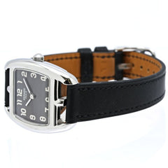 HERMES Cape Cod Tonneau CT1.210.230 VBN 034326WW00 Women's Watch Stainless Steel x Cowhide Leather 40560 — Like New