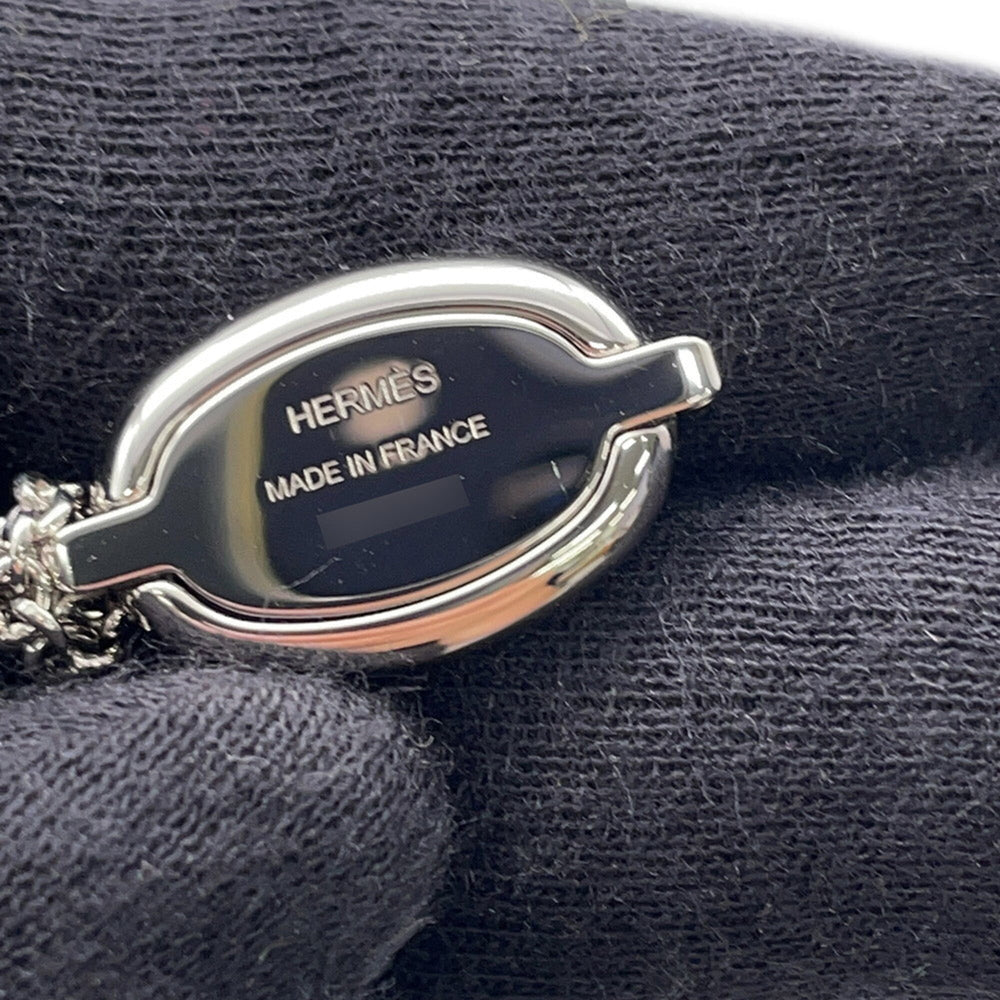 Hermes Necklace Pendant Mini Maillon PM HERMES White NECKLACE — Like New