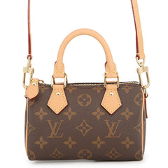 Louis Vuitton handbag Monogram Nano Speedy M81085 LOUIS VUITTON 2-way shoulder bag for women — Like New