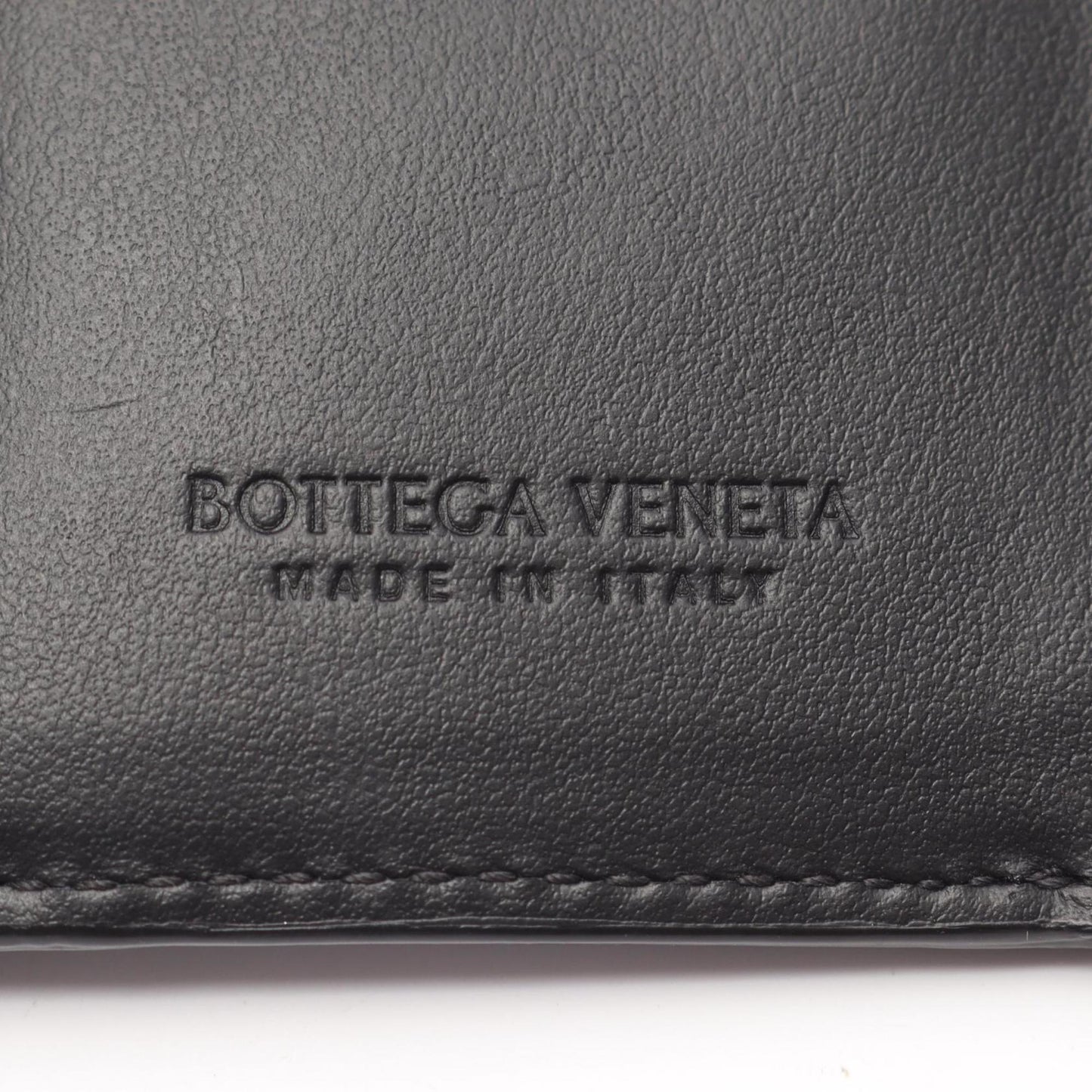 Bottega Veneta Intrecciato Tri-fold Wallet, Leather, Women's, Black