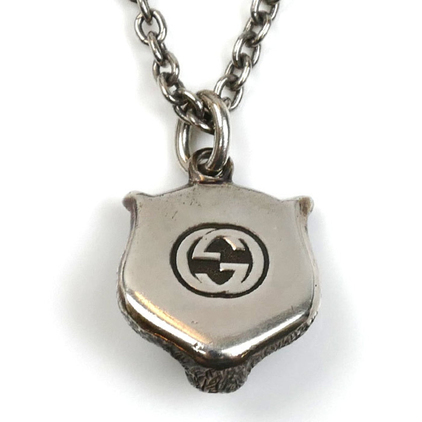 GUCCI Men's Silver 925 Tiger Head Necklace 433608, 17.2g, 60cm