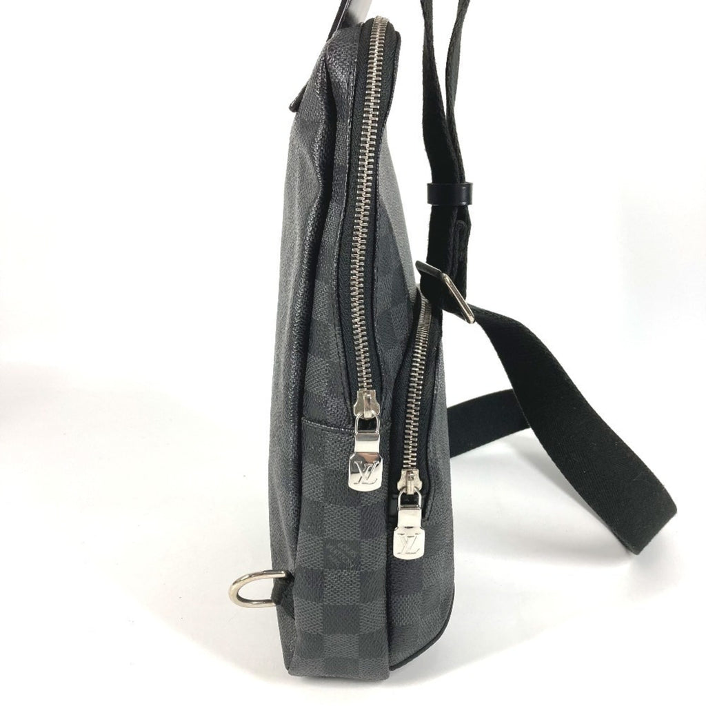 LOUIS VUITTON N41719 Damier Graphite Avenue Sling Bag, Shoulder Body Canvas, Men's, Black